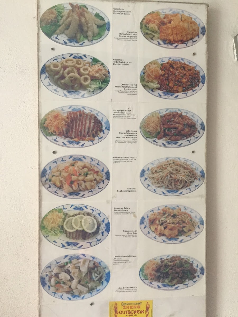 Menu China-Restaurant Zheng-2